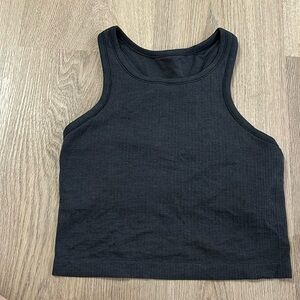 Lululemon Ebb To Street Cropped Racerback Tank Black Size 6
